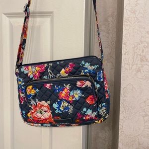 Vera Bradley painted posies crossbody